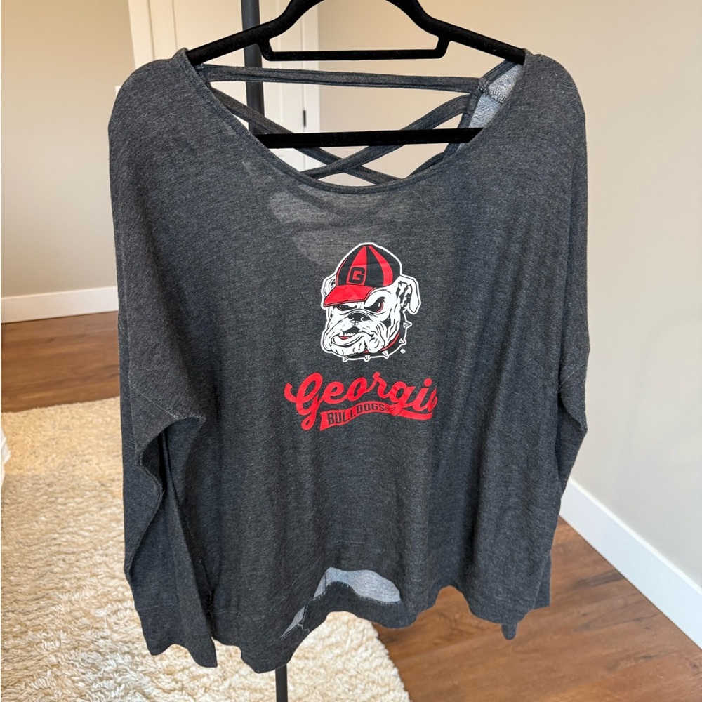 Rivalry Threads Charcoal Bulldogs light weight Sweatshirt XL 16/18